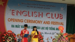 Hoạt động của câu lạc bộ Tiếng Anh trường THCS An Viên