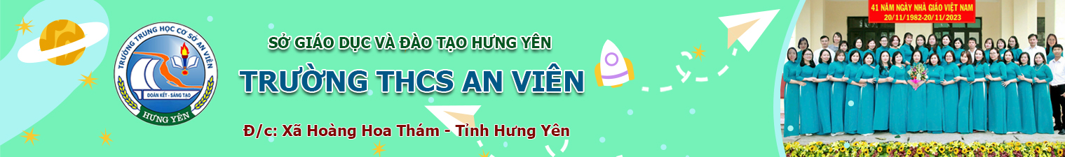 Cổng thông tin điện tử Trường THCS An Viên